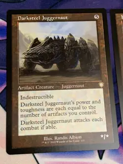 C1854 MAGIC GATHERING MTG BROTHERS WAR DARKSTEEL JUGGERNAUT HEXAVUS NM RETRO - Image 2