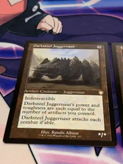 C1854 MAGIC GATHERING MTG BROTHERS WAR DARKSTEEL JUGGERNAUT HEXAVUS NM RETRO - Image 3