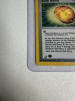 Gold Berry 1st Edition Uncommon Neo Genesis 93/111 WOTC Vintage Pokemon - Image 3