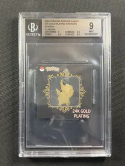 Pokemon Cards BGS 9 Mint 24K Gold Plating Flareon Korean Popping Candy 2023 - Image 1