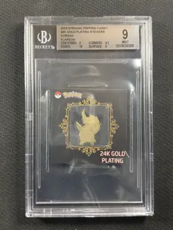 Pokemon Cards BGS 9 Mint 24K Gold Plating Flareon Korean Popping Candy 2023 - Image 1