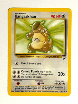 Pokemon TCG Kangaskhan 26/130 Unlimited Rare Base Set 2 - Image 1