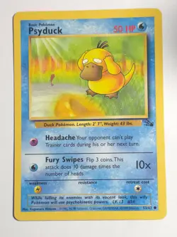 Psyduck 53/62 - Fossil - Common Pokemon Card - Light Play (LP) - Image 1