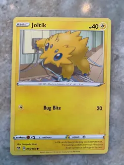 Pokemon TCG Joltik Card Sword & Shield Vivid Voltage 55/185 LP - Image 1
