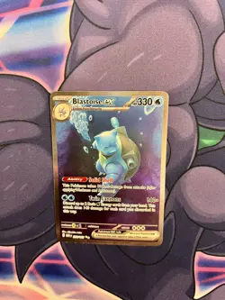 Pokemon Blastoise ex 200/165 Sv: Scarlet & Violet 151 Holo Rare 330 HP Card Zard - Image 1