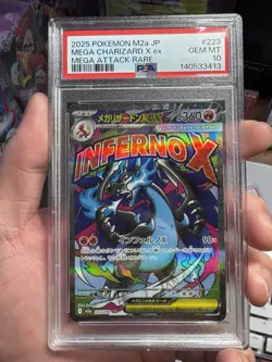 PSA10 MEGA Charizard X ex MA 223/193 M2a MEGA Dream ex Pokemon Card 2025 US Ship - Image 1