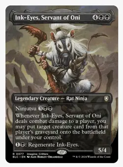 Ink-Eyes, Servant of Oni (Borderless) Commander: Bloomburrow Regular - Image 1