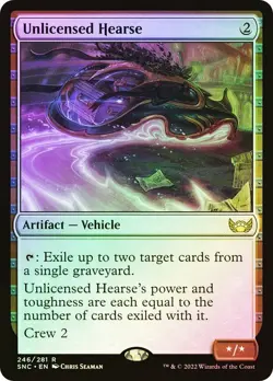Unlicensed Hearse Foil Streets of New Capenna NM MTG - Image 1