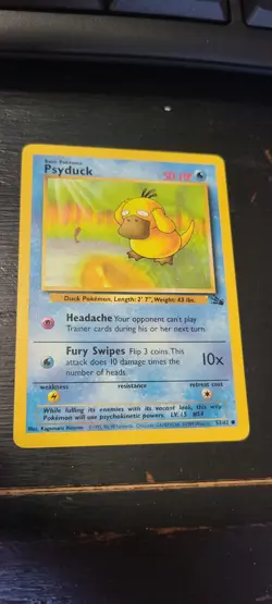 Lot Of 3 KRABBY SHELLDER PSYDUCK - Fossil Set- 51 53 54/62- Pokemon - Image 2