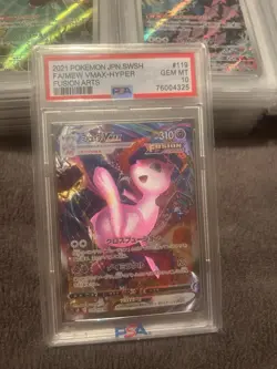 Custom 2021 POKEMON JPN.SWSH FA/Mew Vmax-Hyper Fusion Arts PSA Gem 10 119/100HR - Image 2