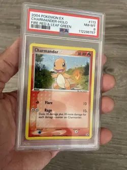 Pokemon Charmander Holo Secret Rare Card 113/112 FireRed & LeafGreen PSA 8 - Image 4
