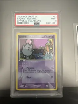 2006 Pokemon EX Crystal Guardians Spoink Reverse Holo Foil 62/100 - Image 1