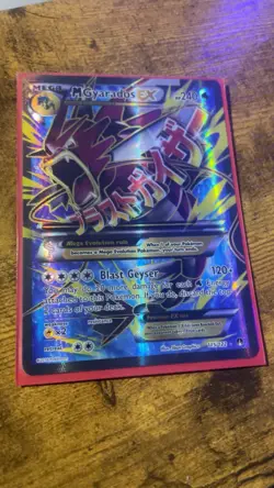 XY Breakpoint Mega Gyarados Ex Full Art 115/122 Pokemon Holo - Image 1
