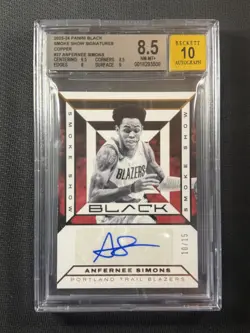 NBA Card BGS 8.5 NM-MT+ /15 Auto Copper Smoke Show Sig Anfernee Simons #27 - Image 1