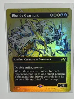 Riptide Gearhulk (Borderless) (First-Place Foil) -Foil NM MTG Aetherdrift - Image 4