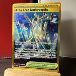 Pokemon TCG Area Zero Underdepths 174/142 Sv07: Holo Hyper Rare + bonus card - Image 1