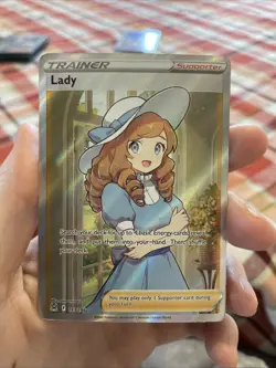 Pokemon TCG Lady Trainer Full Art Ultra Rare Card 193/196 Swsh11 Lost Origin - Image 1