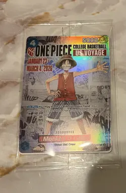 Monkey.D.Luffy (055) (College Basketball US Voyage) P-055 One Piece Promo Card - Image 1