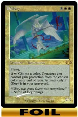 Glory ** RETRO FOIL ** Dominaria Remastered - NM MTG - Image 1