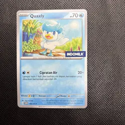 Pokemon 2024 Scarlet & Violet Indomilk Quaxly Indonesia Promo Card 194/SV-P - Image 1