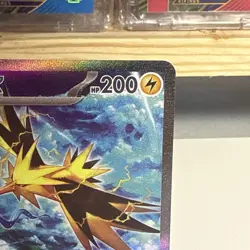 Pokemon Zapdos EX SAR 204/165 151 SV2a Korean Card NM Condition US Seller - Image 4