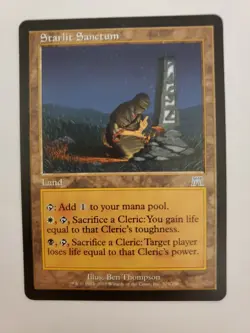 MTG Magic The Gathering Card Starlit Sanctum Land Onslaught - Image 1