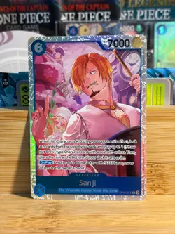 SANJI 051 A Fist of Divine Speed Super Rare One Piece Card Game LP - Image 1