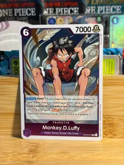 MONKEY.D.LUFFY 070 Pillars of Strength Holo One Piece Card Game LP - Image 1