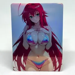 High School DxD Rias Gremory Goddess Anime Waifu ACG Foil Card - Image 1