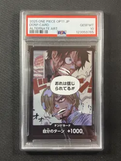 One Piece Card PSA 10 Don!! Card Alt Art OP11 Jpn Ultra Rare 2025 - Image 1