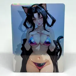 High School DxD Kuroka Toujou Goddess Anime Waifu ACG Foil Card - Image 1