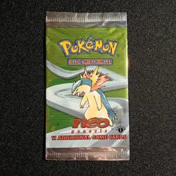 Booster Pokemon Neo Genesis 1st Ed OPENED EMPTY NO CARDS 2001 English - Image 1