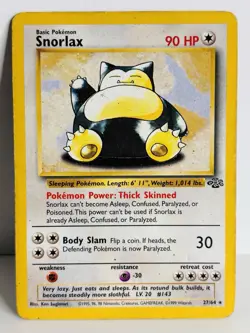 Snorlax - 27/64 Jungle Rare - WOTC Pokemon Card - TCG - Image 1