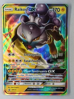 Carte pokemon FRANCAIS Raikou GX (SM 121) SM Black Star Promos [NM] 12.04.2025A - Image 1