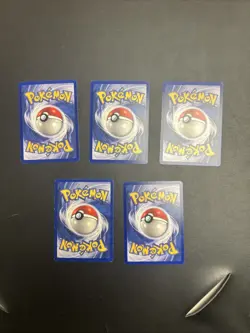 Professor Oak Base Set (Shadowless) Regular Pokemon trainer 5 Card Lott - Image 2