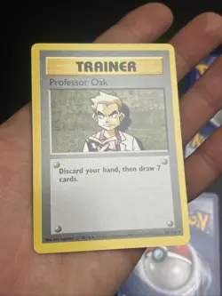Professor Oak Base Set (Shadowless) Regular Pokemon trainer 5 Card Lott - Image 3