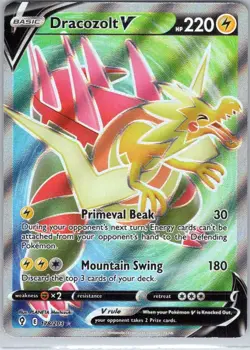 Dracozolt V 178/203 – Full Art Ultra Rare Holo – 2021 Pokemon TCG Evolving Skies - Image 1