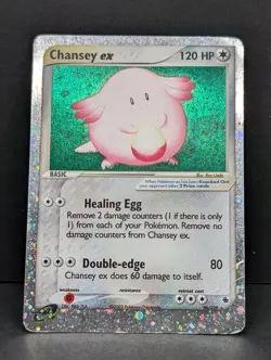 Chansey ex 96/109 Ruby and Sapphire Holo Ultra Rare Pokemon TCG Nintendo HP - Image 3