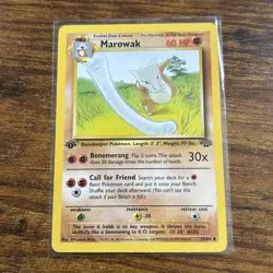 Pokemon Marowak TCG Jungle Card 39/64 Regular Uncommon 1st Edition LP/NMUU - Image 1