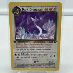 1st Edition Dark Dragonair 33/82 Team Rocket Pokemon Card, WOTC 2000 - Image 1