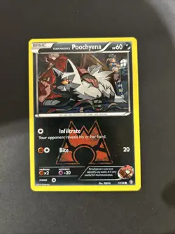 Team Magma's Poochyena - 17/34 - Common LP English Pokemon Double Crisis - Image 1