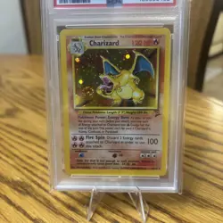 Charizard Holo Foil Rare #4 PSA 6 - 2000 Pokemon TCG Base Set 2 - Image 3
