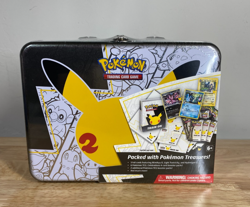 Pokemon 25th Anniversary Celebrations Treasure Chest Lunch Box Great Condition - Image 1