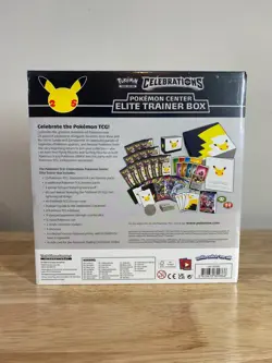 Pokemon Center PC TCG Celebrations ETB Elite Trainer Factory Sealed Box 820650829147 - Image 2