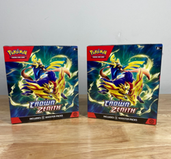2 Pokemon Crown Zenith Booster Bundles New Factory Sealed - Image 1