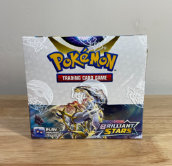 Pokemon Brilliant Stars Booster Box Factory Sealed Sword & Shield Good Corners - Image 1