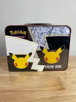 Pokemon 25th Anniversary Celebrations Treasure Chest Lunch Box Collectors Tin - Image 2