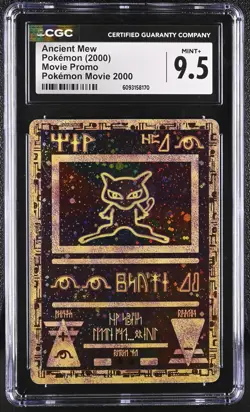 CGC 9.5 Mint+ Ancient Mew Pokemon Movie 2000 Pokemon Movie Promo w/ swirl - Image 1