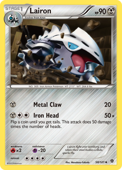 Lairon 58/101 Uncommon | Plasma Blast | Pokemon Card - Image 1