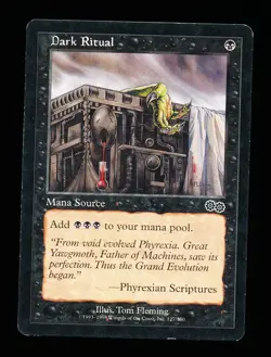 * * 1x Dark Ritual x1 * * Urza's Saga MTG MP Moderately Played - Image 1